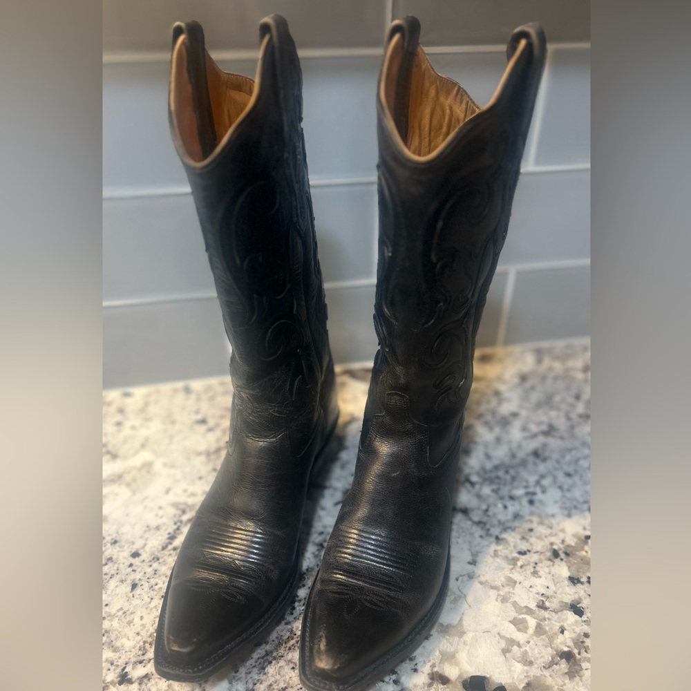 Old West Brand Black Boots